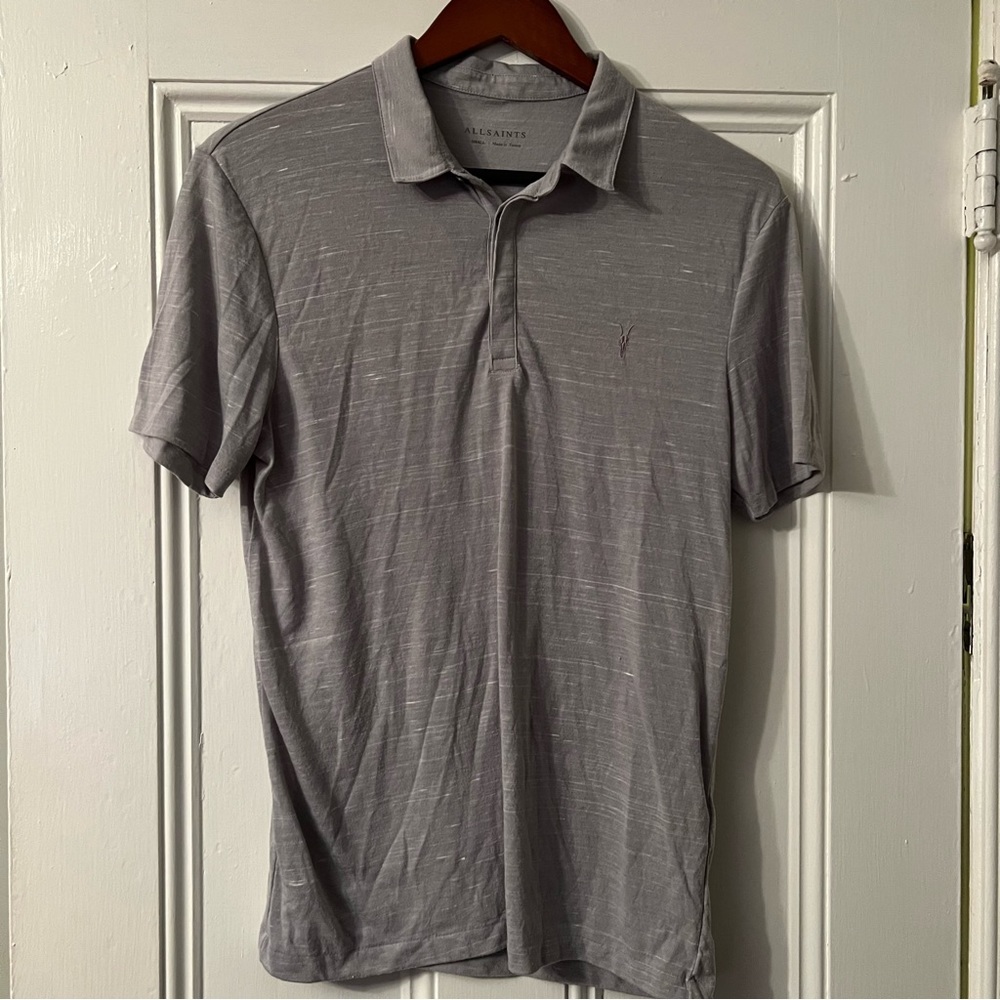 All Saints Blue Polo